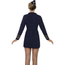 Costumes Australia Flight Attendant Costume Adult Blue Dress Hat_2