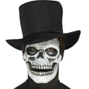 Costumes Australia Foam Latex Skeleton Face Prosthetic Adult White_1