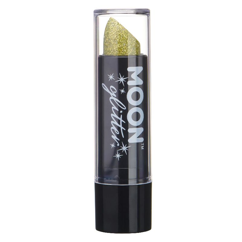 Moon Glitter Holographic Glitter Lipstick Gold 1