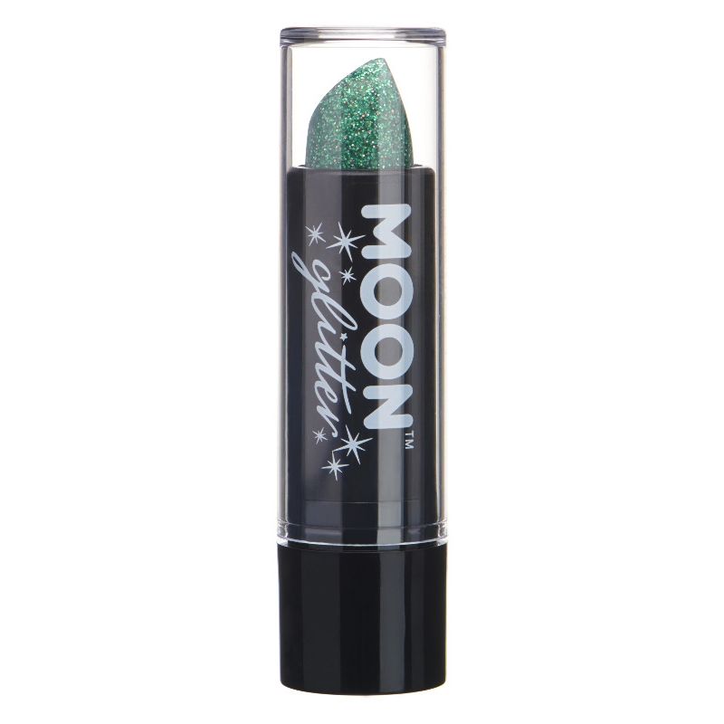 Moon Glitter Holographic Glitter Lipstick Green 1