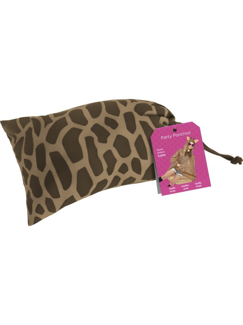Costumes Australia Size Chart Giraffe Party Poncho Adult One Size Orange Black