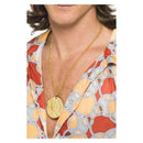 Costumes Australia Gold Metal Medallion On Chain Adult_1