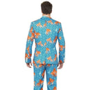 Costumes Australia Goldfish Stand Out Suit Adult Blue Orange_2