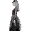Costumes Australia Graveyard Bride Costume Adult Grey Veil_3