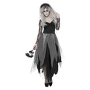 Costumes Australia Graveyard Bride Costume Adult Grey Veil_4