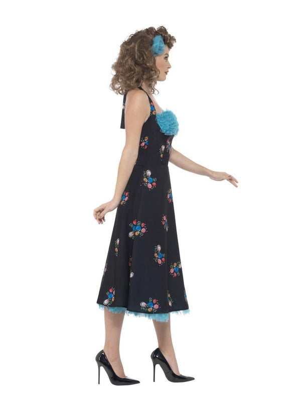 Costumes Australia Grease Cha Digregorio Costume Adult Black Dress_2