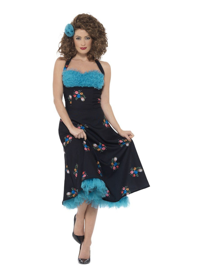 Costumes Australia Grease Cha Digregorio Costume Adult Black Dress_3