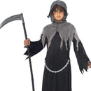 Costumes Australia Grim Reaper Costume Kids Black Grey_1
