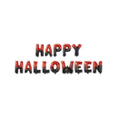 Costumes Australia Happy Halloween Foil Balloon Letter Garland All Black Red_1
