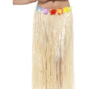 Costumes Australia Hawaiian Hula Skirt With Flowers Adult Natural 75cm_1