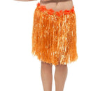 Costumes Australia Hawaiian Hula Skirt With Flowers Adult Neon Orang_1