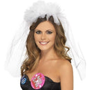 Costumes Australia Hen Night Veil On Headband Adult White_1