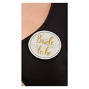 Costumes Australia Hen Party Pin Badges White & Gold_1