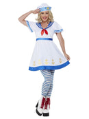 Costumes Australia High Seas Sailor Costume White Ladies Dress_3