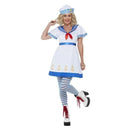 Costumes Australia High Seas Sailor Costume White Ladies Dress_1