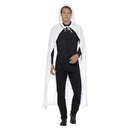 Costumes Australia Size Chart Hooded Cape Adult White