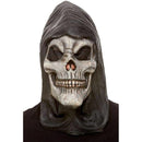 Costumes Australia Hooded Skeleton Latex Mask Adult White_1