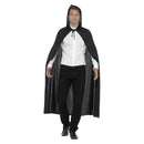 Costumes Australia Size Chart Hooded Vampire Cape Adult Black