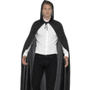 Costumes Australia Hooded Vampire Cape Adult Black_1