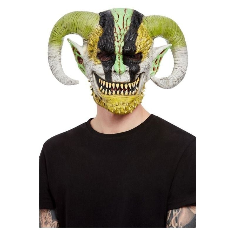 Costumes Australia Horned Demon Overhead Mask Latex_1