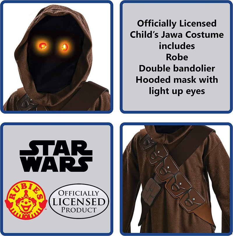 Costumes Australia Jawa Kids Costume Light Up Eye Hooded Robe Star Wars_4