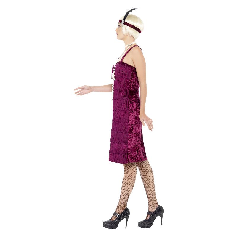 Costumes Australia Jazz Flapper Costume Burgundy Adult_3