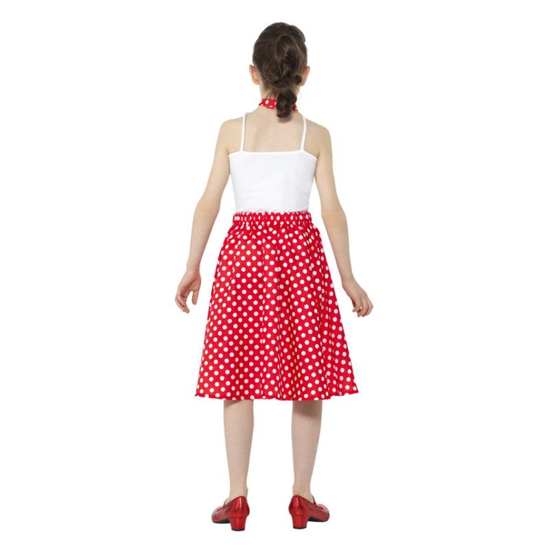 Costumes Australia Kids 50s Polka Dot Skirt Red Child_3