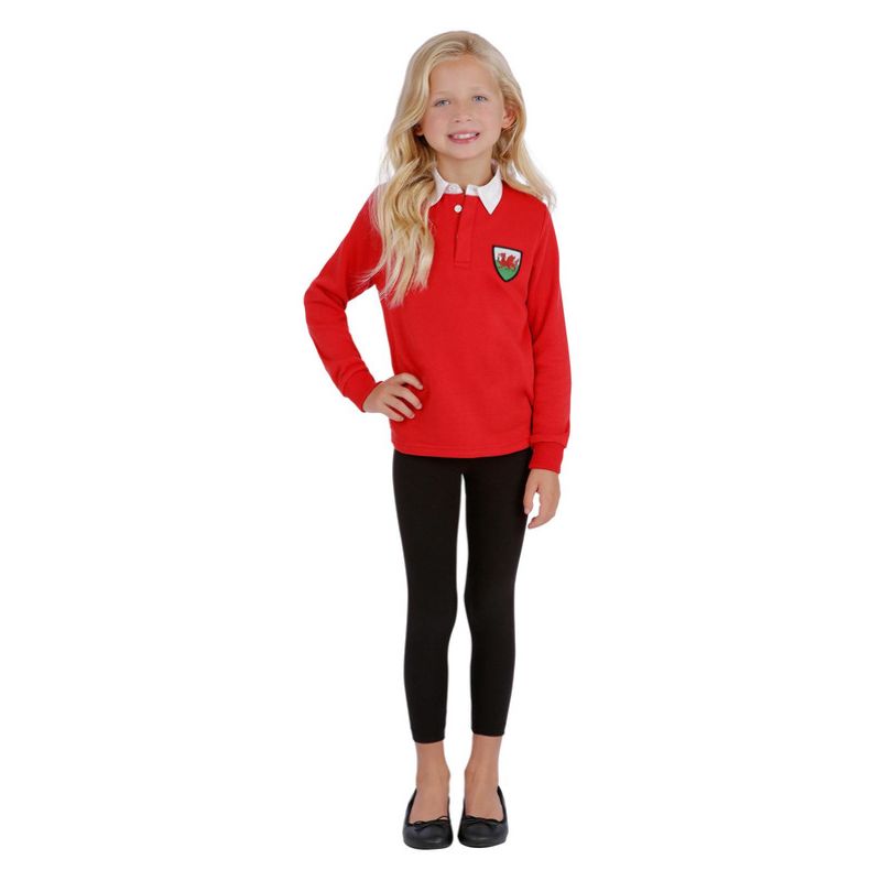 Costumes Australia Kids Welsh Rugby Shirt Child Red_1