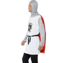 Costumes Australia Knight Costume Adult White With Cape Belt Hood_2