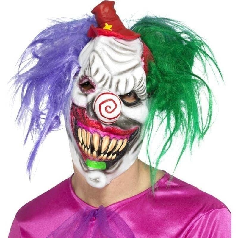 Costumes Australia Kolorful Killer Klown Mask Adult White_1