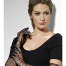 Costumes Australia Lace Gloves Adult Black_1