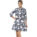Costumes Australia Ladies Skeleton Suit Black White Jacket Dress_1