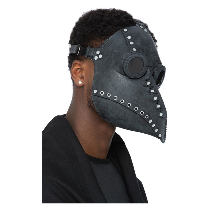 Costumes Australia Latex Plague Doctor Mask Adult Black_1