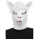 Costumes Australia Llama Latex Mask Adult White_1
