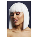 Costumes Australia Lola Bob Blunt Wig Fever Adult White 12" Long_1