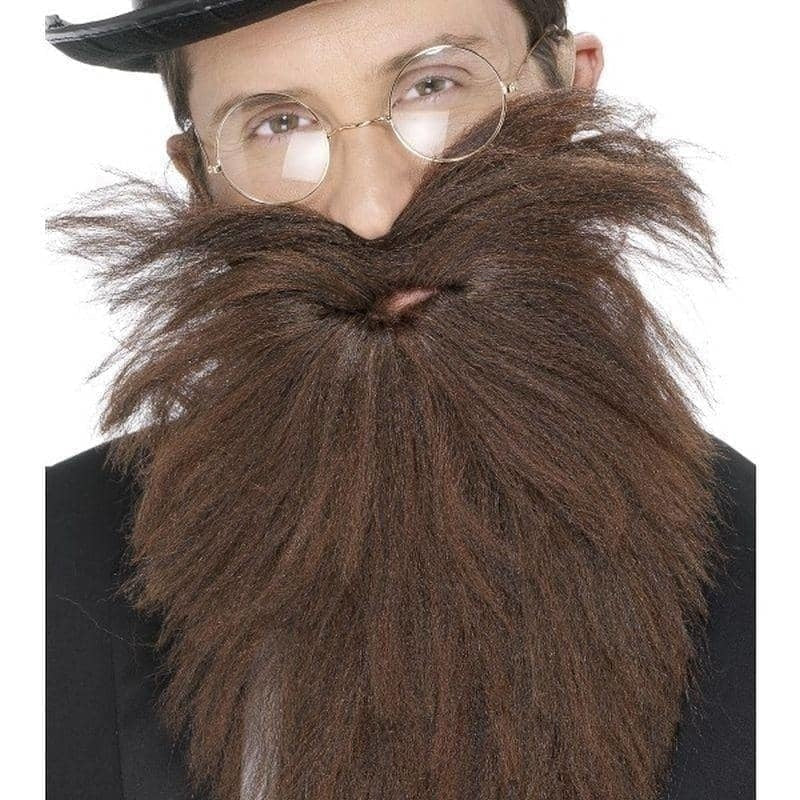 Costumes Australia Long Beard & Tash Adult Brown_1