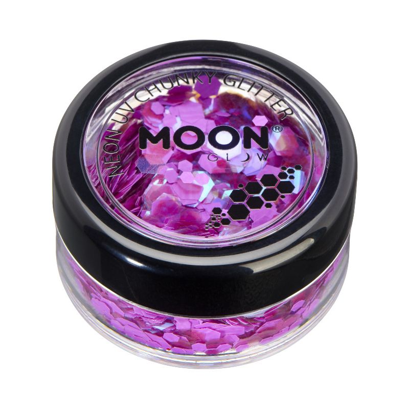 Moon Glow - Neon UV Chunky Glitter Purple 1