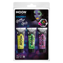 Moon Glow - Neon UV Chunky Glitter Gel 1