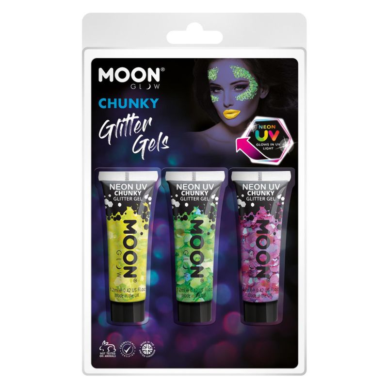 Moon Glow - Neon UV Chunky Glitter Gel 1