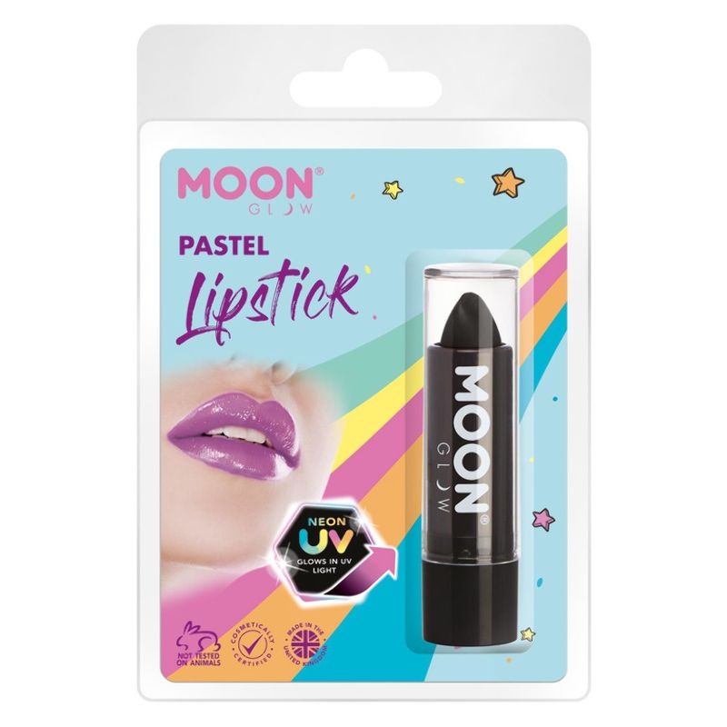 Moon Glow Pastel Neon UV Lipstick Black 1