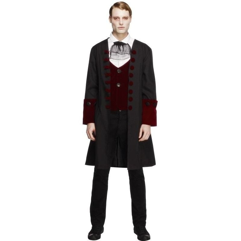 Costumes Australia Male Fever Gothic Vamp Costume Adult Black Red_3