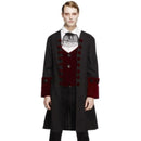 Costumes Australia Male Fever Gothic Vamp Costume Adult Black Red_1