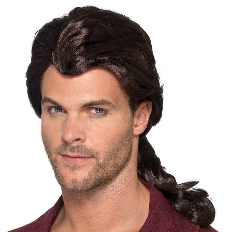 Marauder Pirate Wig Adult Brown Gaston Beauty and the Beast Marauder Pirate Wig Adult Brown Gaston Beauty and the Beast