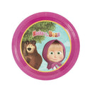 Costumes Australia Masha and The Bear Tableware Party Plates x8 Child Pink Purple_1