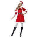 Costumes Australia Miss Santa Costume Red Dress Cape Hat Belt_3
