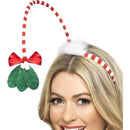 Costumes Australia Mistletoe Kisses Headband Adult Red Whte_1