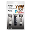 Costumes Australia Moon Creations Face & Body Paint Monochrome Set Costume Make Up_1
