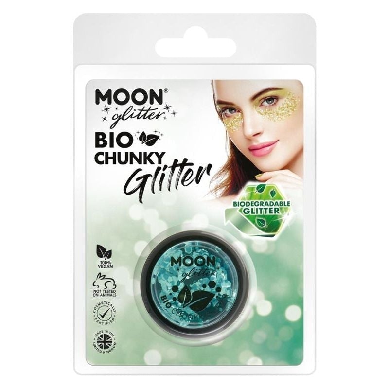 Costumes Australia Size Chart Moon Glitter Bio Chunky Clamshell, 3g Costume Make Up