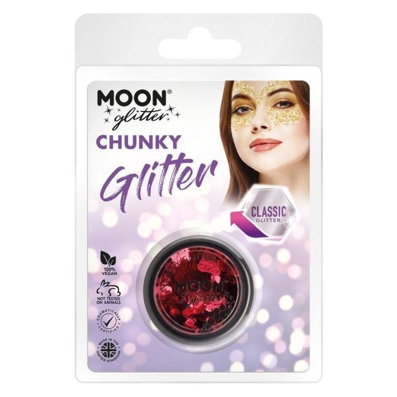 Costumes Australia Moon Glitter Classic Chunky Clamshell, 3g Costume Make Up_5