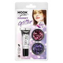 Costumes Australia Moon Glitter Classic Chunky Clamshell, 3g - Fix Gel Set Costume Make Up_3